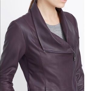 VINCE SCUBA JACKET LEATHER JACKET XXS LIKE NEW